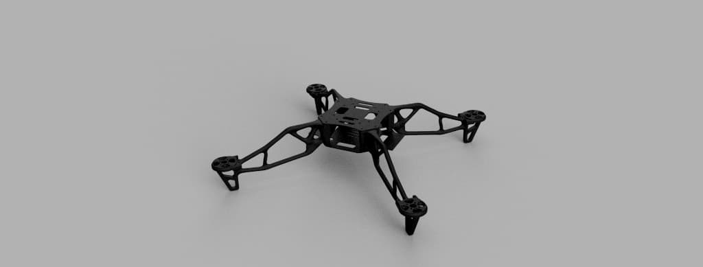 Châssis drone organique imprimé FDM